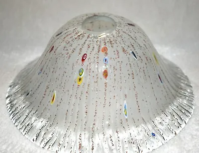 Vintage Pendant Glass Shade 1 5/8  Fitter 10 1/4  Wide  1 Of 3 • $24.95