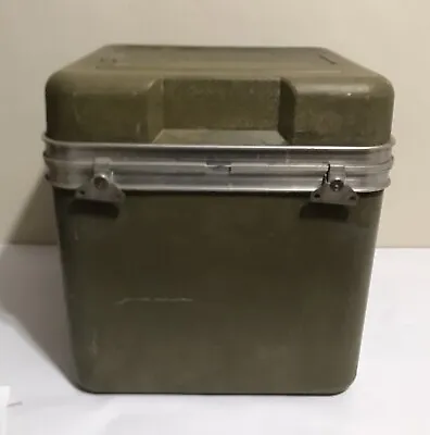 Green Weather Tight Military Footlocker Transport Hard Case Large • $59.99