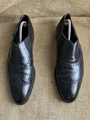 Crockett & Jones Mens Black Leather Loafers Size UK 9.5 E || US 10.5 • $165