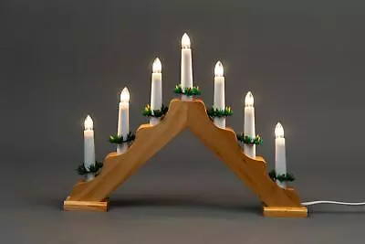 Christmas Candle Bridge Arch Wooden LED Pre Lit Xmas Window Home Decorations • £14.09