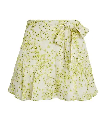 AllSaints Floral Mini Skirt Frida Amanzi Size 12 W/Hidden Shorts NEW NWOT $169 • $59.99