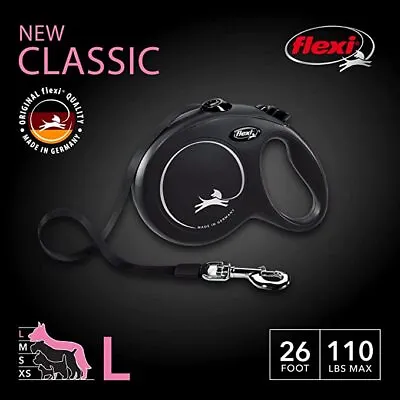 Flexi New Classic Retractable Tape Dog Lead Extending Leash Small Medium Large • £10.86