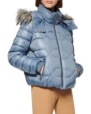 Marc New York By Andrew Marc Women's Bombers  Blue Faux Puffer Coat - Women XL • $99.99