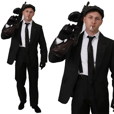 Adults 1920s British Gangster Suit Costume Birmingham Tv Series Mens Fancy Dress • £27.99