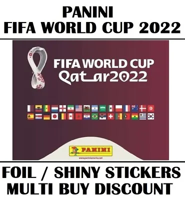 Panini Qatar World Cup 2022 Stickers - Shiny / Foil Badges • £2.50