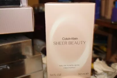 Genuine Calvin Klein Sheer Beauty 50ml EDT Spray For Women BNIB & Sealed • £22.75