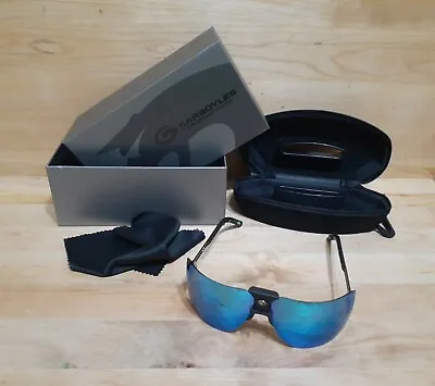 New Gargoyles BLUE FROST AUTHENTIC Classic Polarized Sunglasses Terminator Black • $388.88
