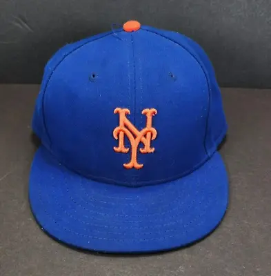 Vintage New York Mets Hat Cap New Era Size 7 1/8 Fitted Made USA MLB Baseball • $18.71