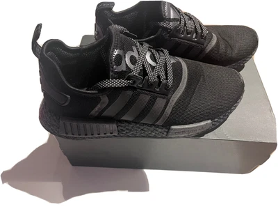 $75 • Buy Adidas Nmd R1 Black Boost Running Shoes FV6989 Men's Size 9.5 US In  VGC