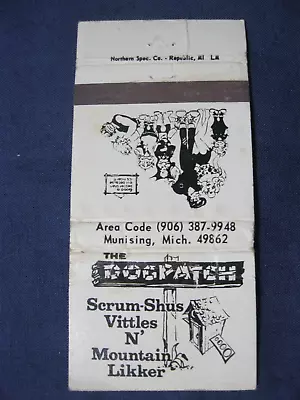 Vintage Matchbook Cover The Dogpatch MUNISING MI Lil' Abner Match Book  2 • $4.95