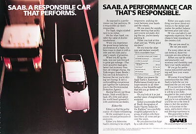 1983 SAAB 900 APC TURBO Genuine Vintage Ad ~ FREE SHIPPING! • $18.88