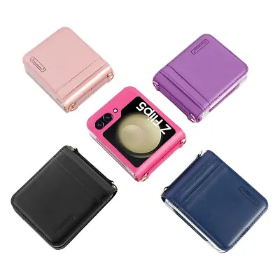 For Samsung Galaxy Z Flip 5 5G Hanman Wallet Case Leather Flip Shockproof Cover • $14.99