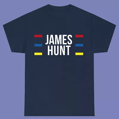 James Hunt Hesketh British Racing Legend Logo Men's Navy T-shirt Size S-3XL • $17.09