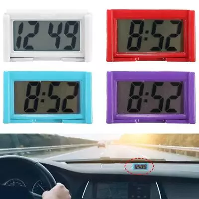 Mini Digital LCD Table Auto Car Dashboard Desk Date Clocks Time Small ^ • $2.18