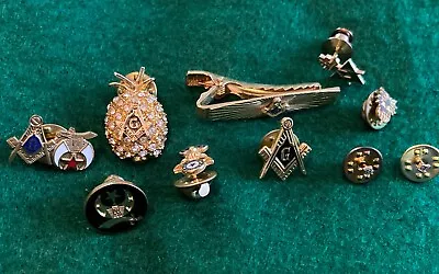 Masonic Pin Lot • $15