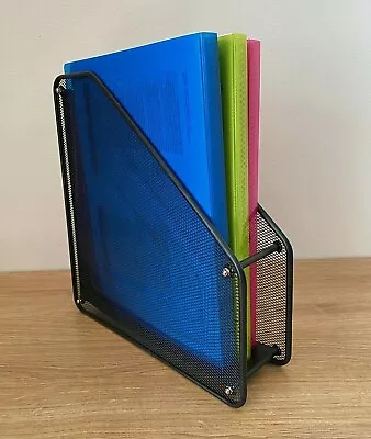 £7.51 • Buy Single A4 Black Mesh Magazine Holder Book Rack File Storage Organiser Divide