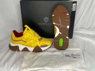 Versace Versace Sneaker Vitello Size 42.5 EU 9.5 US Mens SPB JDW (323190) • $219.99