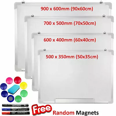 £0.99 • Buy Small Large Magnetic Whiteboard White Board Dry Wipe Notice Office School Home