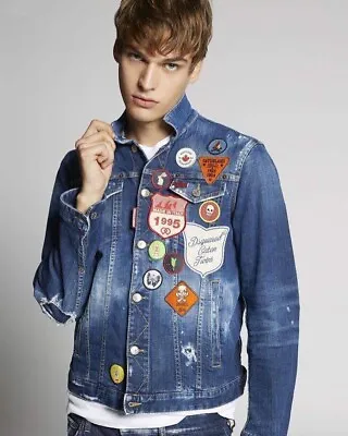 Dsquared2 Denim Jacket With Paches 48 Size • $350