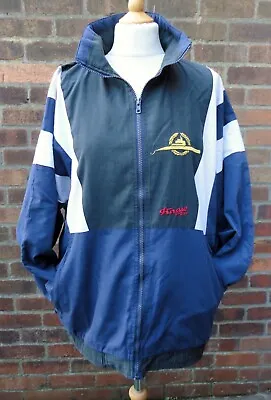 Vintage 90s/00s Men's Track/Shell Suit Jacket. Submarine Logo  Blue/Black/White • £10