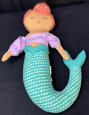 Pillowfort Mermaid Plush Knit Doll Soft Stuffed Toy Pillow 16  • $12.25