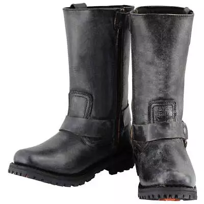 Milwaukee Leather Distressed Grey Men's Water Resistance 11  Boots - Sads • $154.99