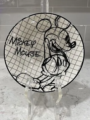 Disney SKETCHBOOK Mickey Mouse 6x3” Tidbit Salad Cereal Bowl Zrike Black Sketch • $9.99