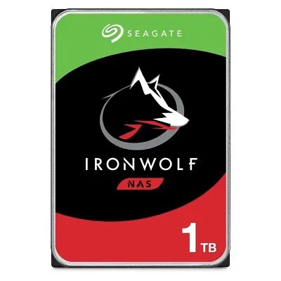 £61.56 • Buy Seagate IronWolf 1TB NAS Hard Drive, 3.5 Inch, 5900RPM, 64MB Cache, CMR
