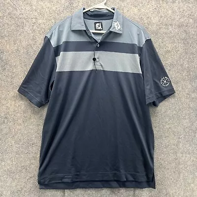 Foot Joy Polo Shirt Men Medium Gray Golf Golfer Polyester Myrtle Beach National • $39.88