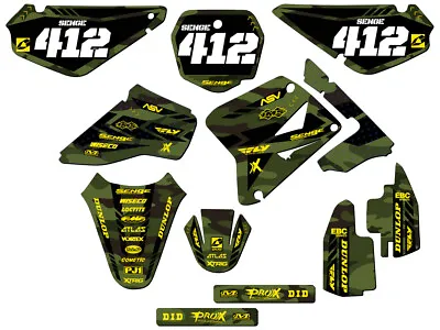 2001-2004 RM 85 APACHE Green Senge Graphics Kit Compatible With Suzuki • $114.99