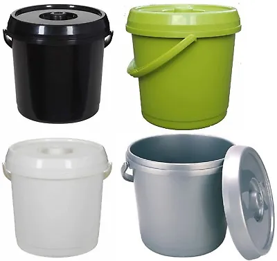 £8.90 • Buy 14l Plastic Nappy Bucket With Lid And Handle 3 Gallon Baby Bin Storage Container