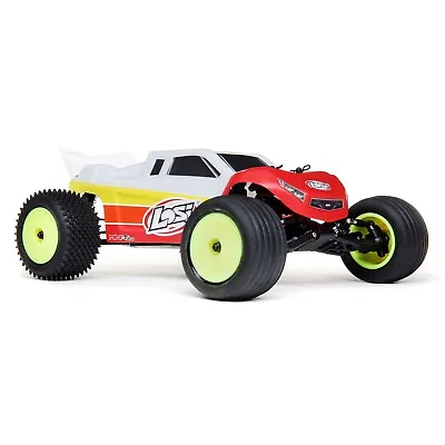 Losi 1/18 Mini-T 2.0 2 Wheel Drive Stadium Truck Brushless RTR  Red LOS01019T1 • $229.99