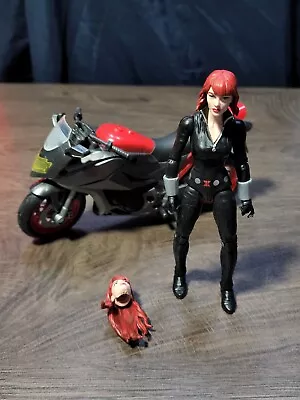 Marvel Legends 6 Inch Black Widow & Motorcycle Bike Loose Complete Figure • $18.99