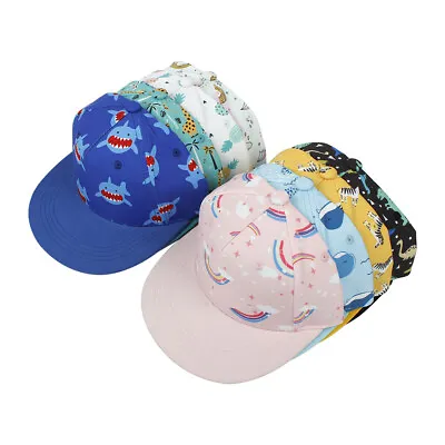 Snapback Trend Outdoor Sunhat Flat Brim Hat Sun Hat Peaked Cap Baseball Cap • £5.49