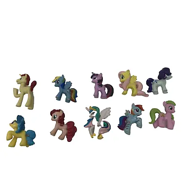  My Little Pony Mini Figures Lot Of 10 - Ponies Cake Toppers Cupcake • $9.99