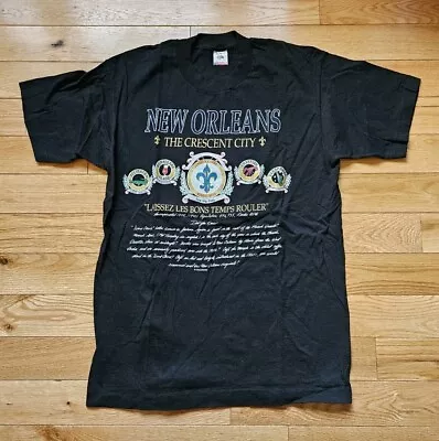 Vintage New Orleans The Crescent City T-Shirt Adult Size Large Made In USA • $19.99