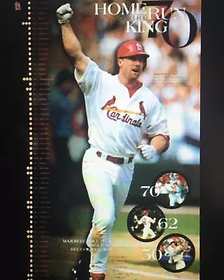 VINTAGE Mark McGwire HOME RUN KING 1998 Poster & St Louis Cardinals Pennant. BN • $7