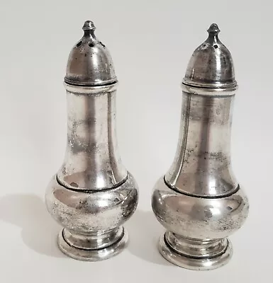 Vintage Silver Plated W B Mfg Co  Salt And Pepper Shakers 3238-s • $12