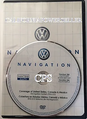 2009 2010 Volkswagen VW RNS-510 Navigation DVD # 3M Map ©2010 /US/Canada/ Mexico • $106.25