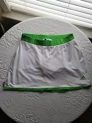 Adidas Adipure Golf Skirt Size M Green White  • $6.50