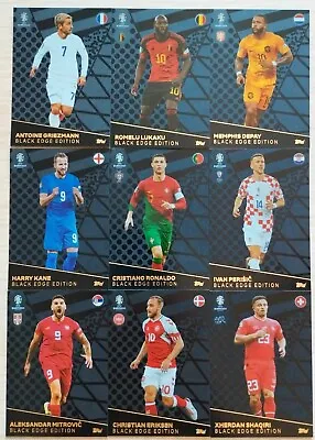 Topps Match Attax Euro 2024 Limited Black Edge Ronaldo Kane Depay Griezmann • $9