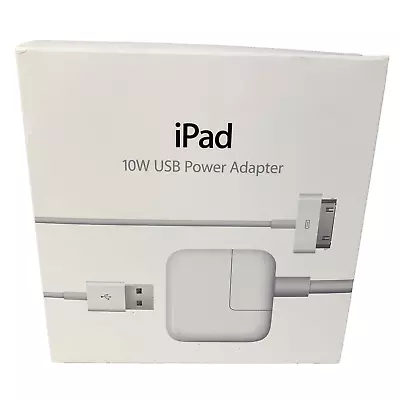 Apple IPad 10W USB Power Adapter Genuine OEM 30 Pin Charger Kit Model A1357 NEW • $13.16