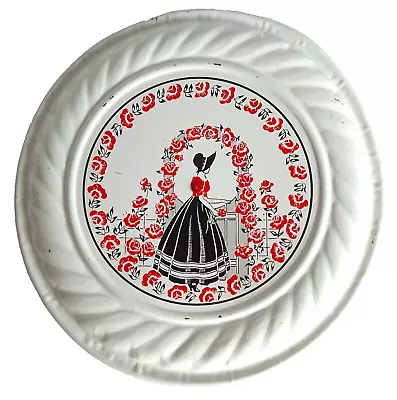 VTG Flue Cover Stove Pipe Vent Cover Southern Belle Silhouette White Red Black • $12.50