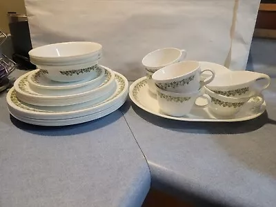 29 P  Set Of Corelle Vintage Spring Blossom Crazy Daisy Dinnerware • $99.99