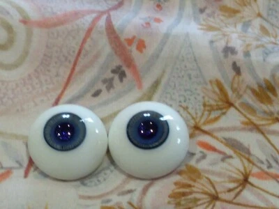 £24 • Buy Beautiful Reborn Baby Doll Glass Eyes 22mm Blue.