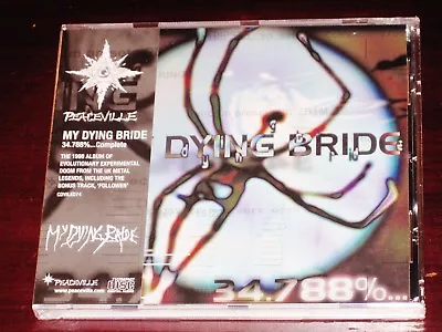 My Dying Bride: 34.788% Complete CD 2018 Bonus Track Peaceville EU CDVILED74 NEW • $14.95