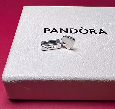 Genuine PANDORA Silver Reflexions Dangling Heart Clip • £13