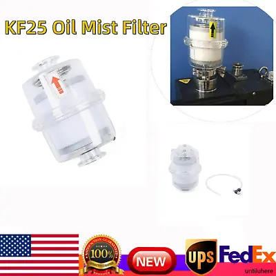 $50 • Buy KF25 Exhaust Oil Mist Filter Fit Vacuum Pump Fume Separator Exhaust Filter Tool