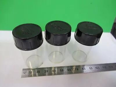 LOT 3ea LEITZ GERMANY ANTIQUE PLASTIC CANISTER OBJECTIVE MICROSCOPE PART H3-B-09 • $29