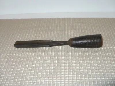 Antique D. R. Barton Rochester Woodworking Gouge Leather Wrapped Handle 7/8 EUC • $30